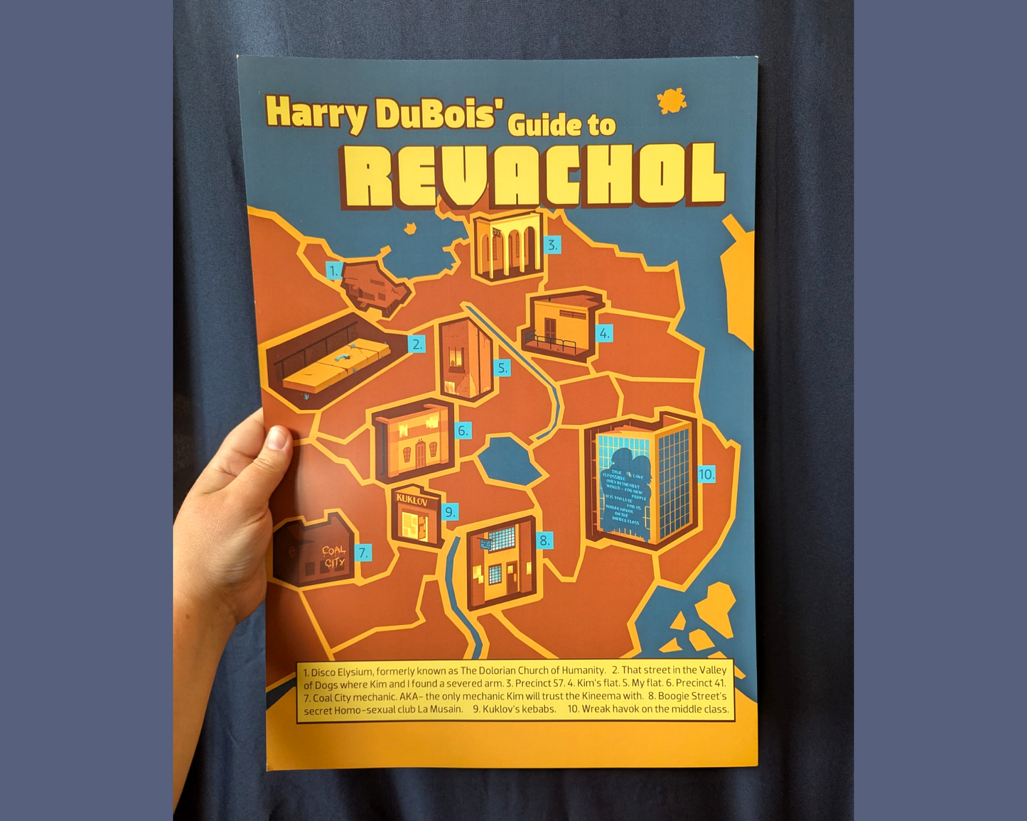 Disco Elysium Harry's Guide to Revachol Poster