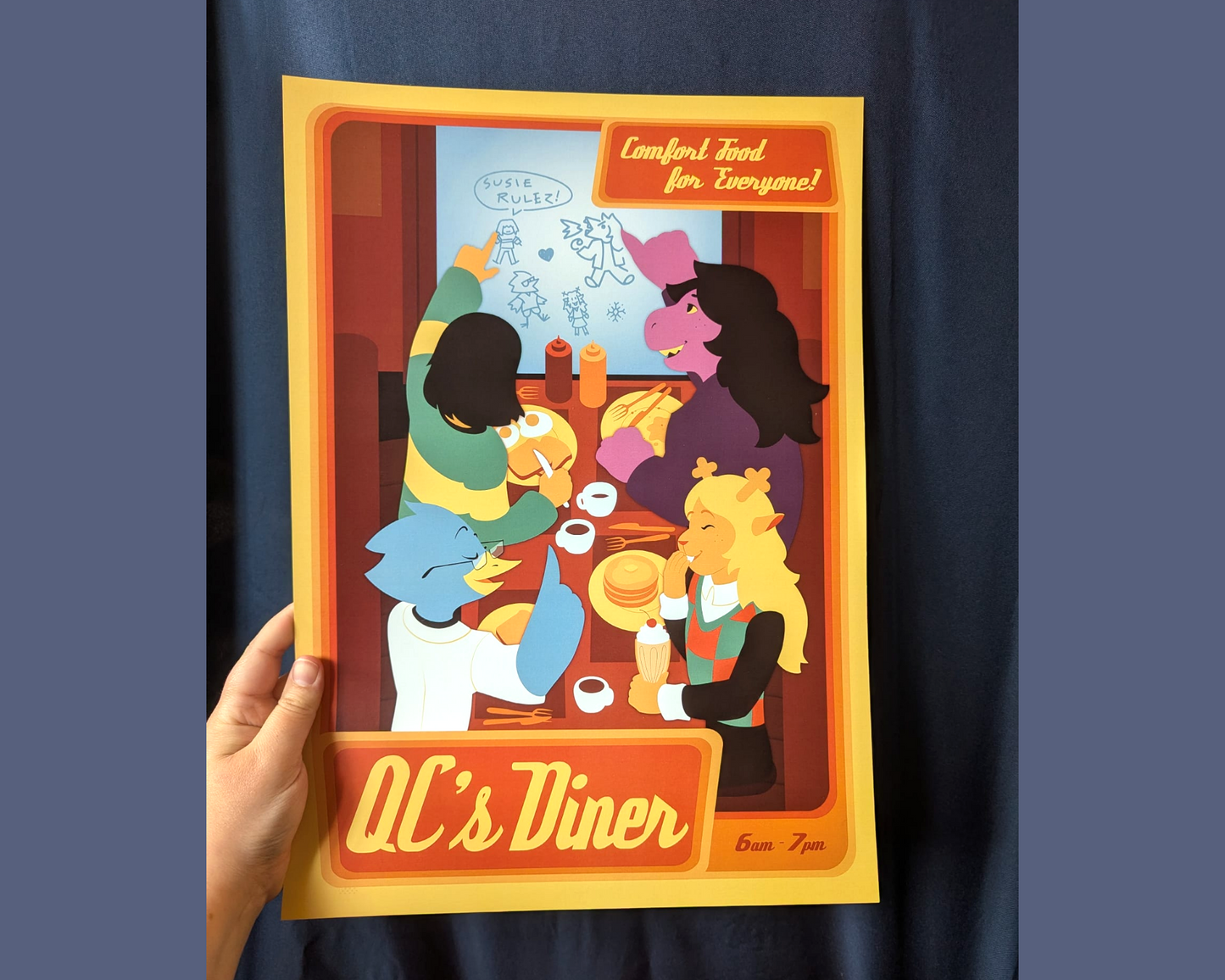 Deltarune QC's Diner Print