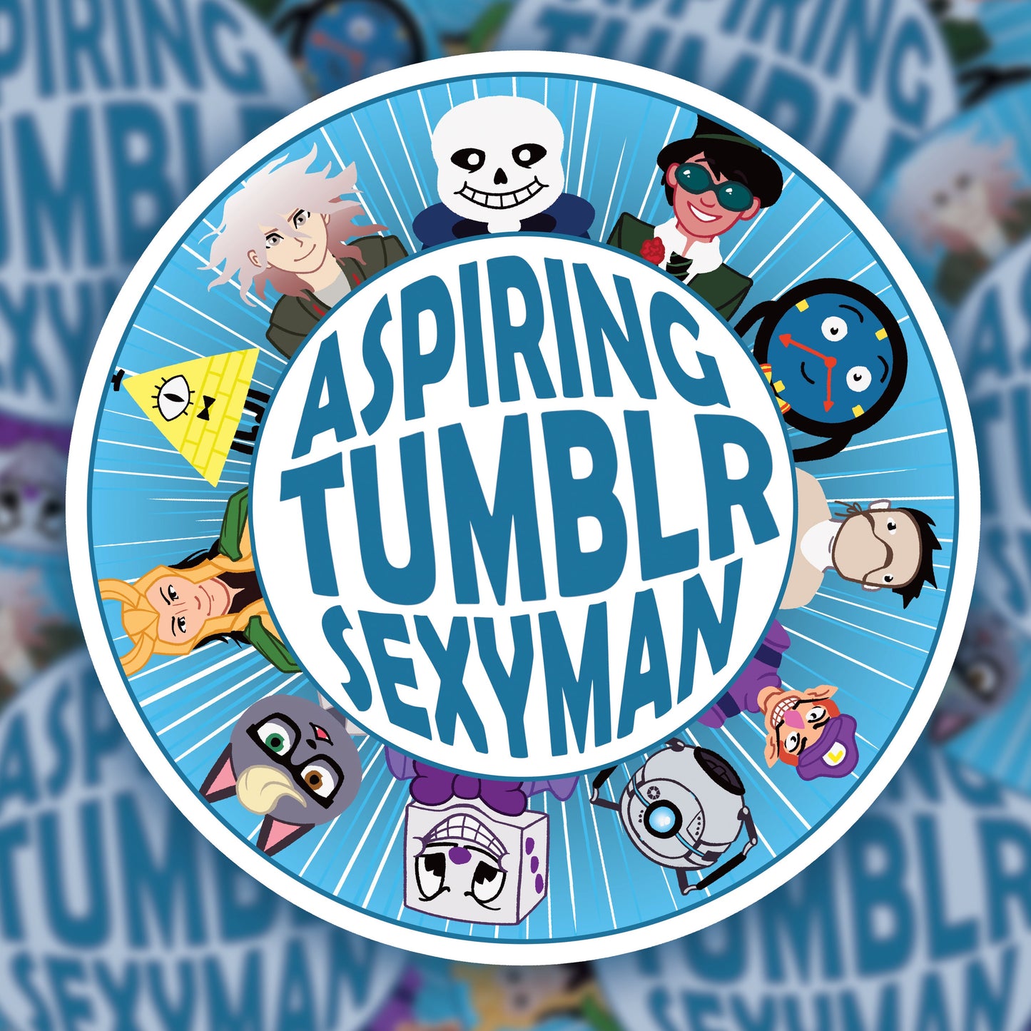 Aspiring Tumblr Sexyman Sticker