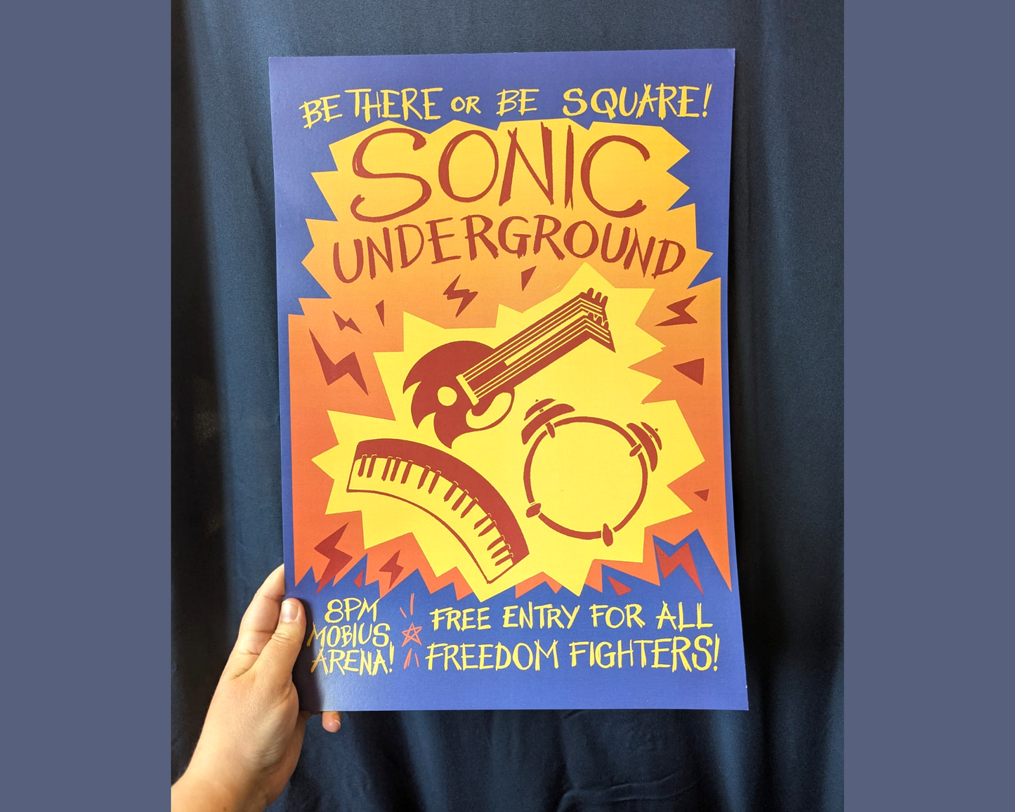 Sonic Underground Band Poster
