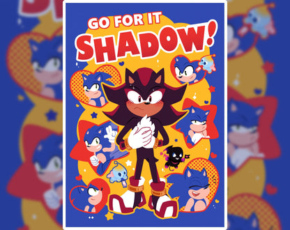 Go For It Shadow Print