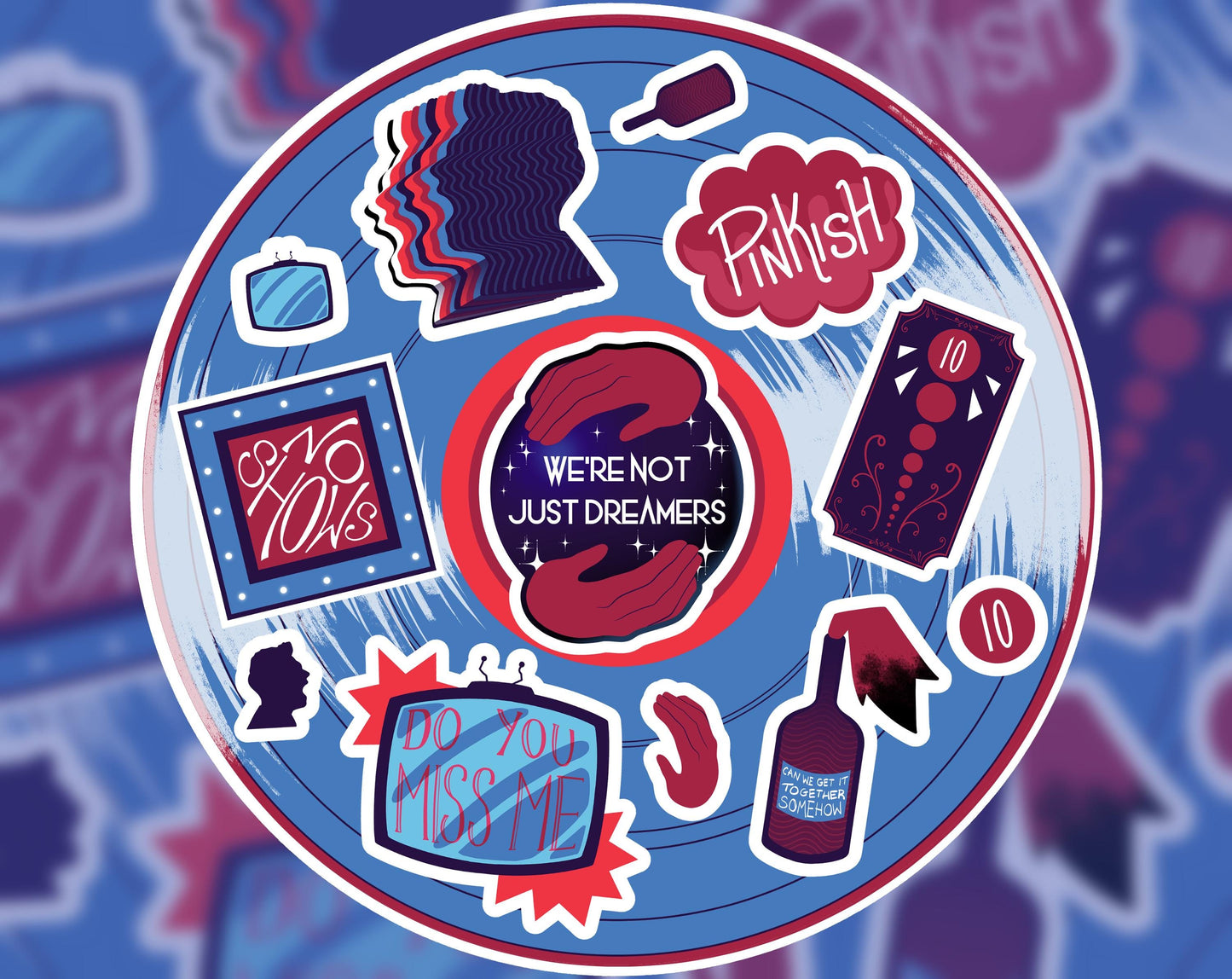 Gerard Way Hesitant Alien Sticker Sheet