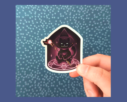 FFXIV Black Mage Cat Sticker