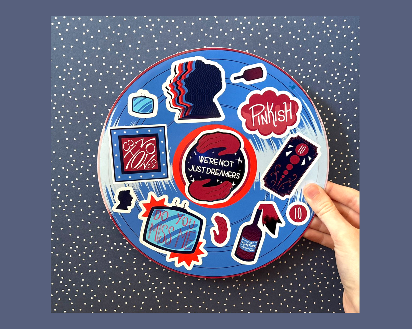 Gerard Way Hesitant Alien Sticker Sheet