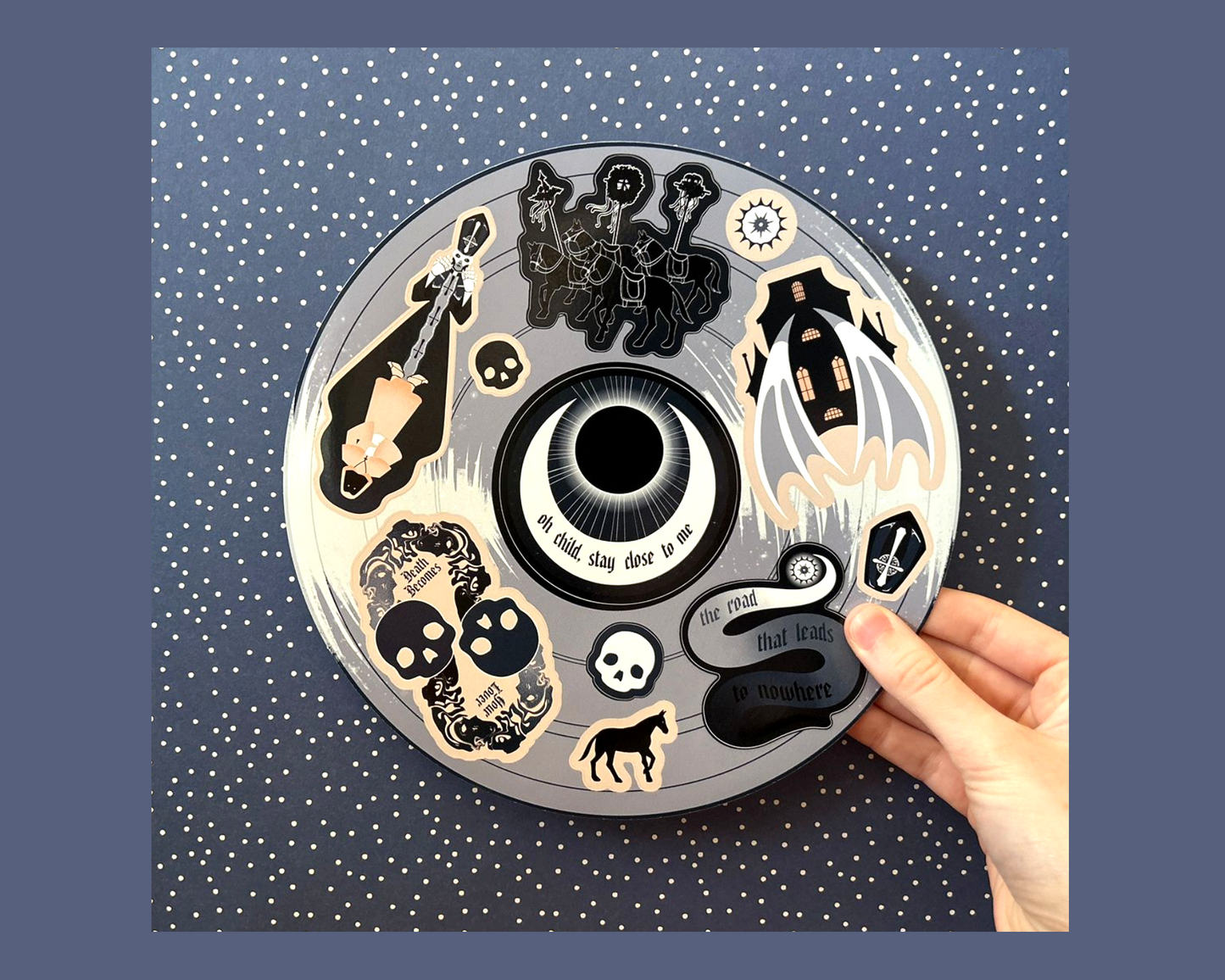 Ghost Skeleta Record Sticker Sheet