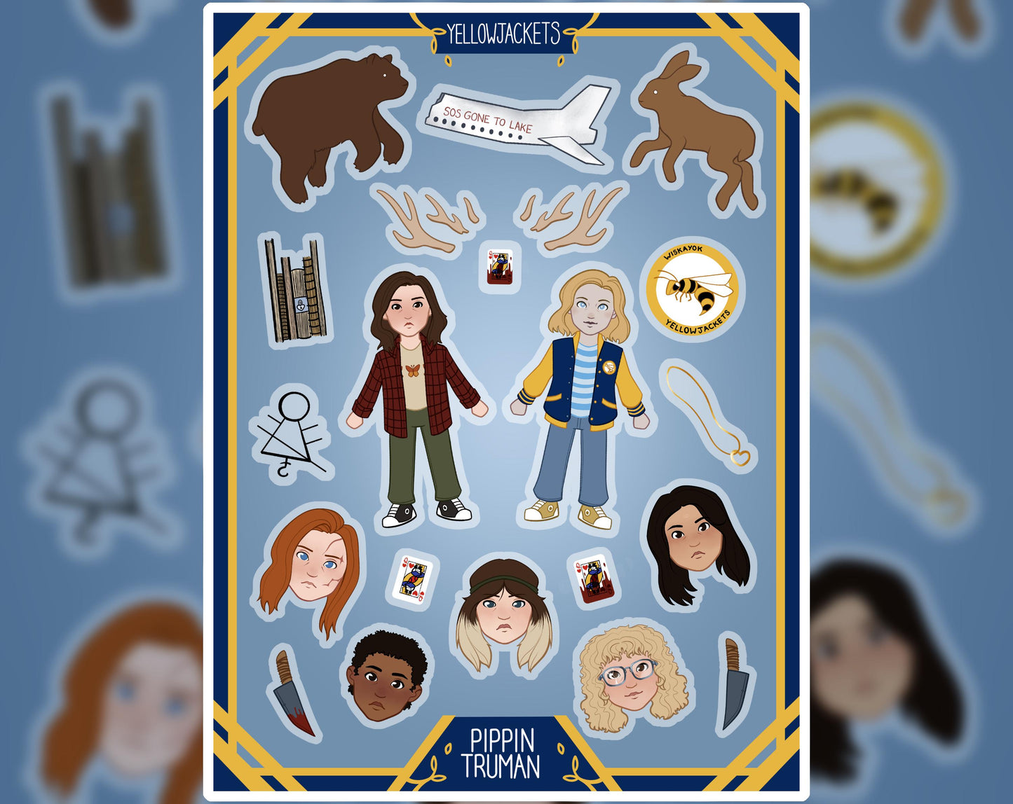 Yellowjackets Sticker Sheet