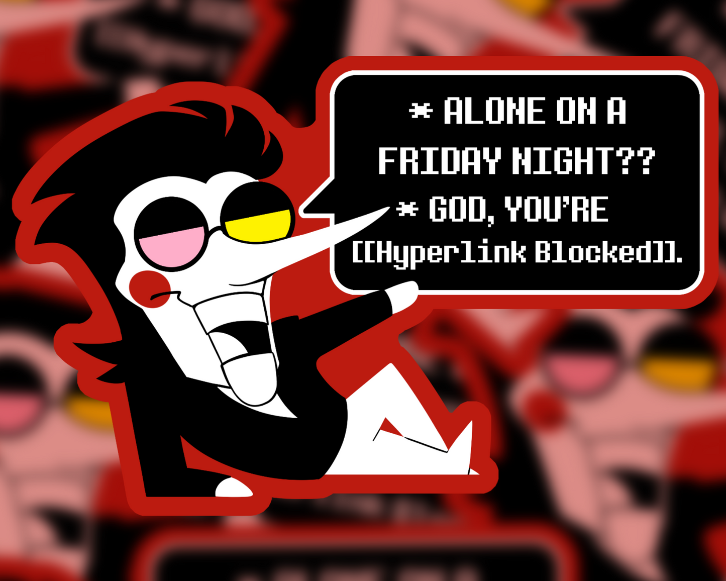 Spamton Deltarune Sticker