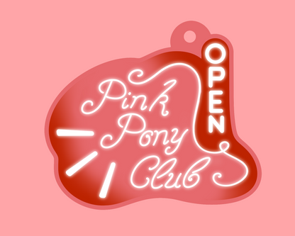 Chappell Roan Pink Pony Club Keychain