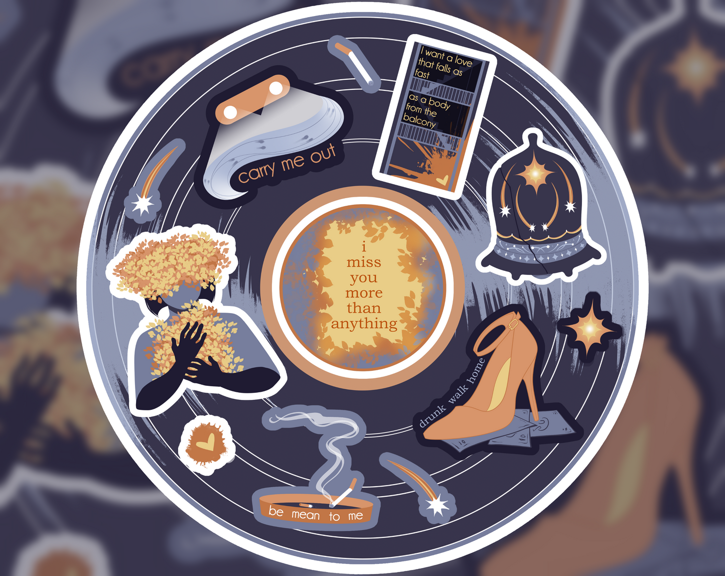 Mitski Bury Me at Makeout Creek Sticker Sheet