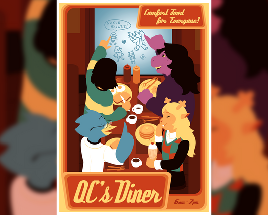 Deltarune QC's Diner Print