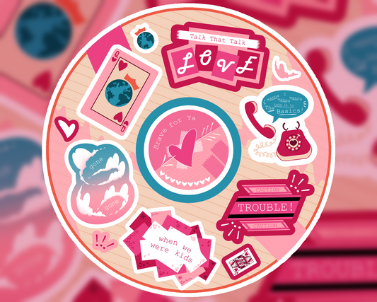 Between 1+2 Twice Sticker Sheet