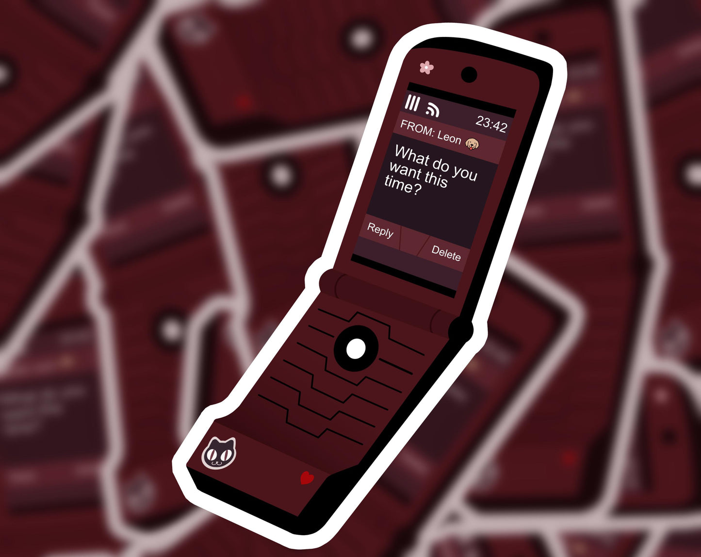 Resident Evil Flip Phone Stickers