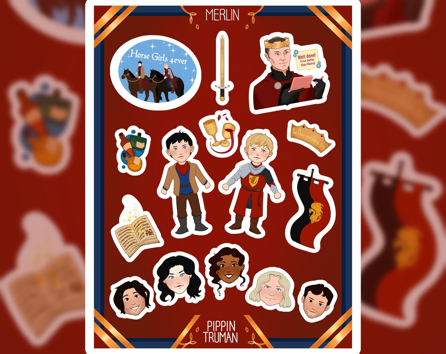 Merlin Sticker Sheet
