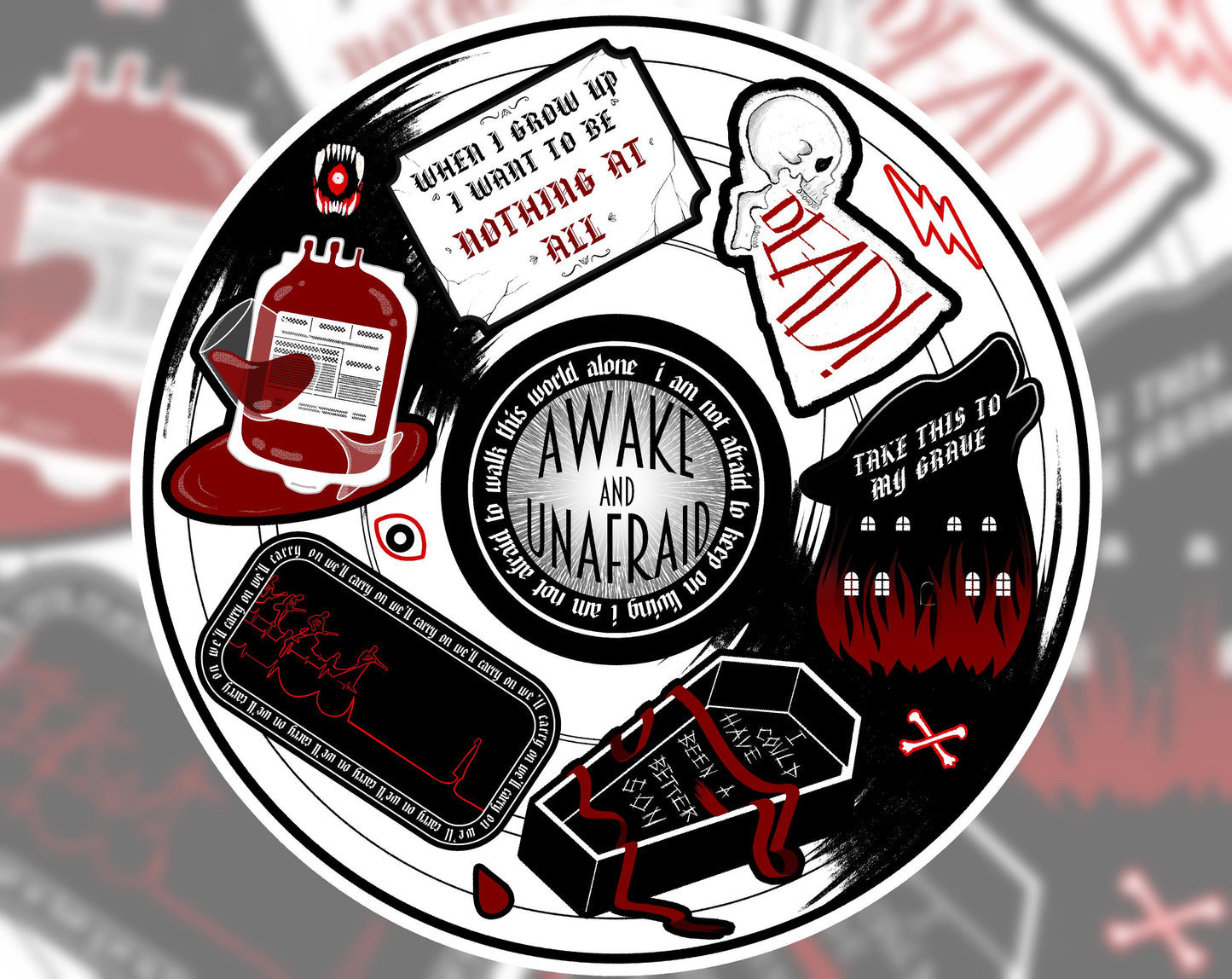 My Chemical Romance The Black Parade Sticker Sheet