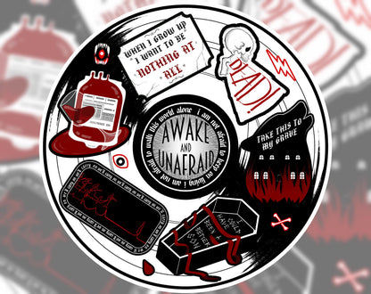 My Chemical Romance The Black Parade Sticker Sheet