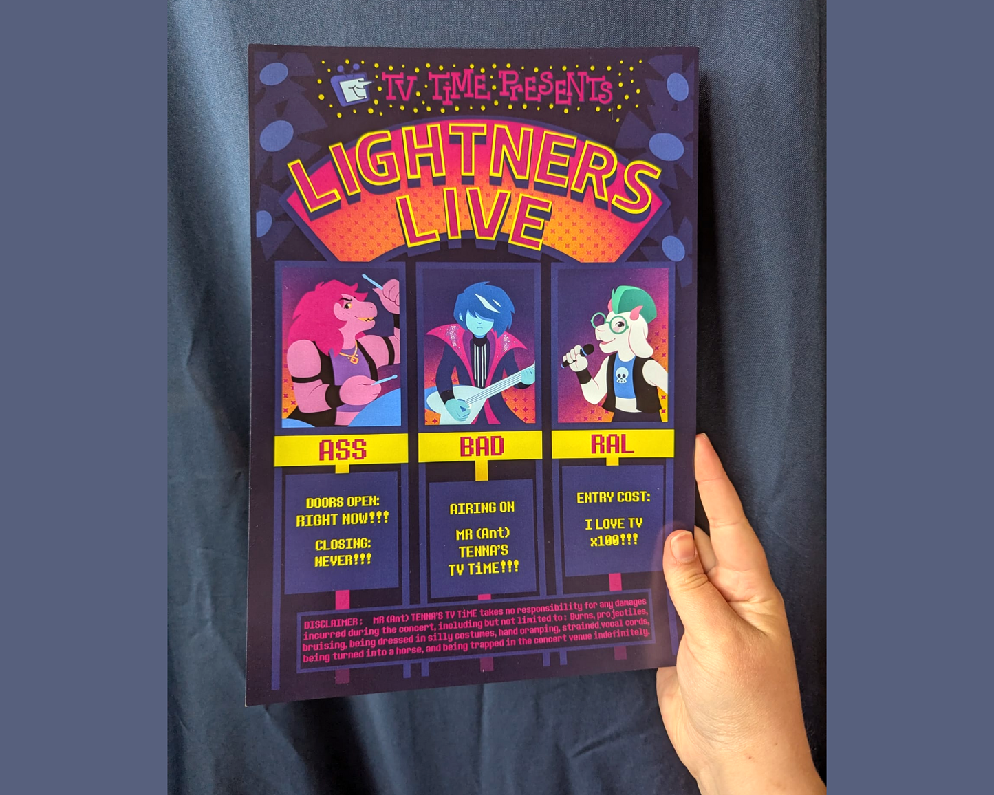 Deltarune Lightners Live Band Poster
