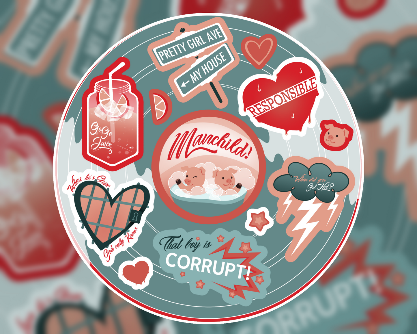 Man's Best Friend Sabrina Carpenter Sticker Sheet