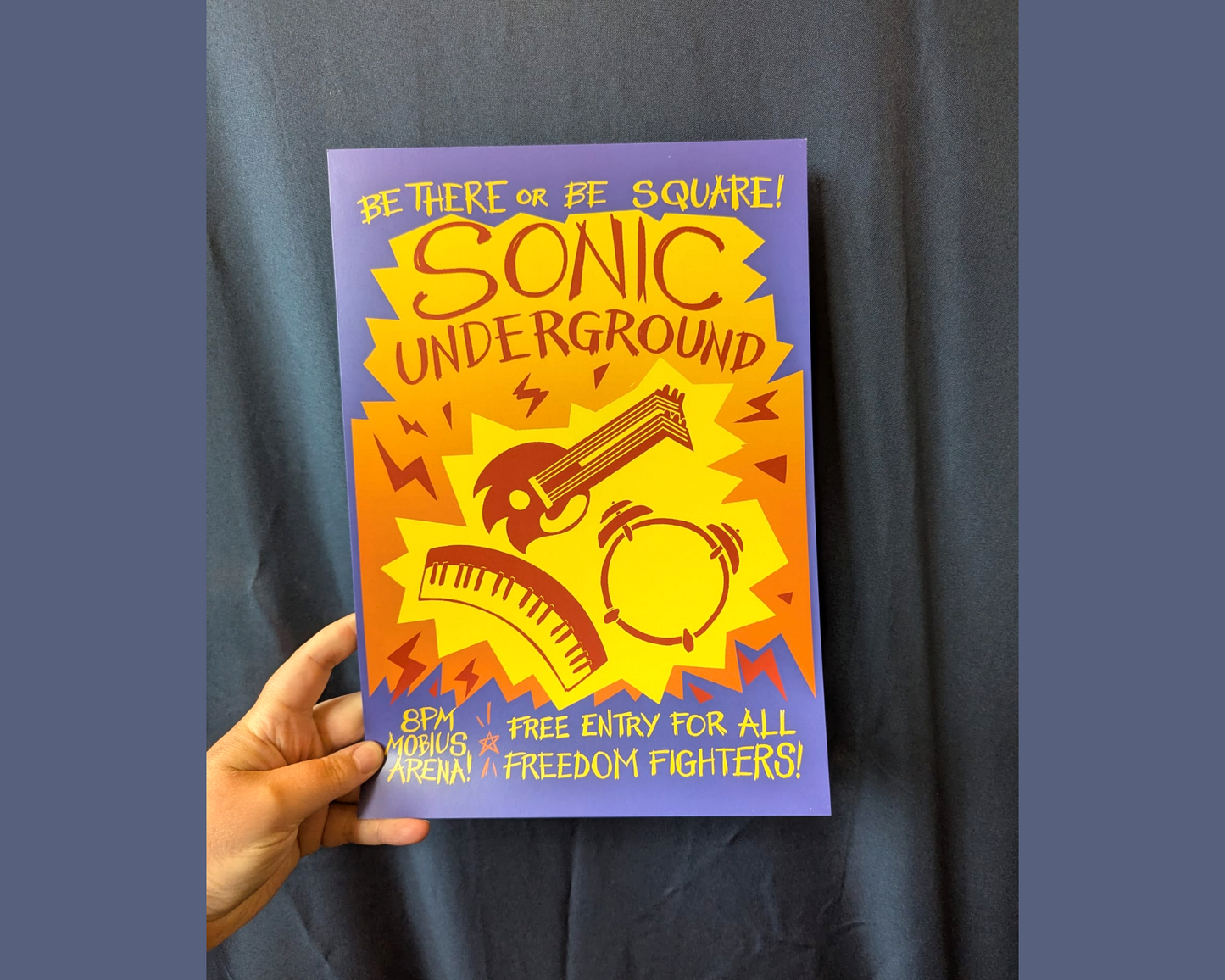 Sonic Underground Band Poster