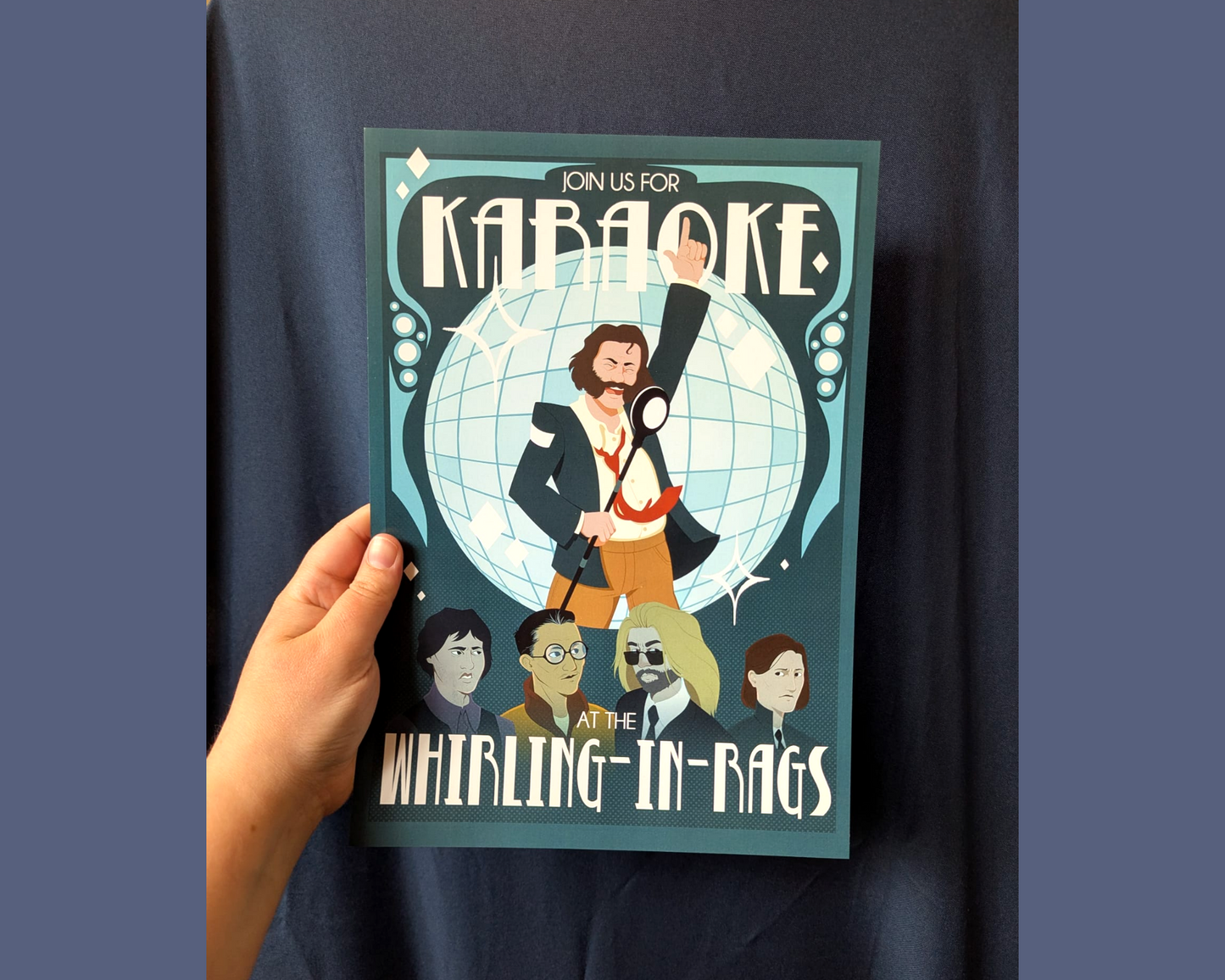 Disco Elysium Whirling-in-Rags Karaoke Poster