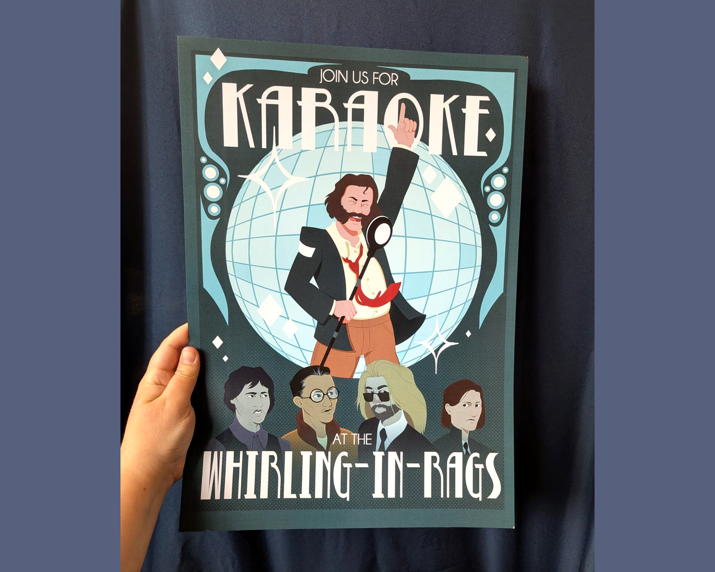 Disco Elysium Whirling-in-Rags Karaoke Poster