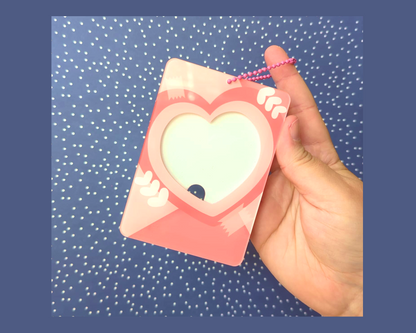 Heart Scrapbook Acrylic Photocard Holder