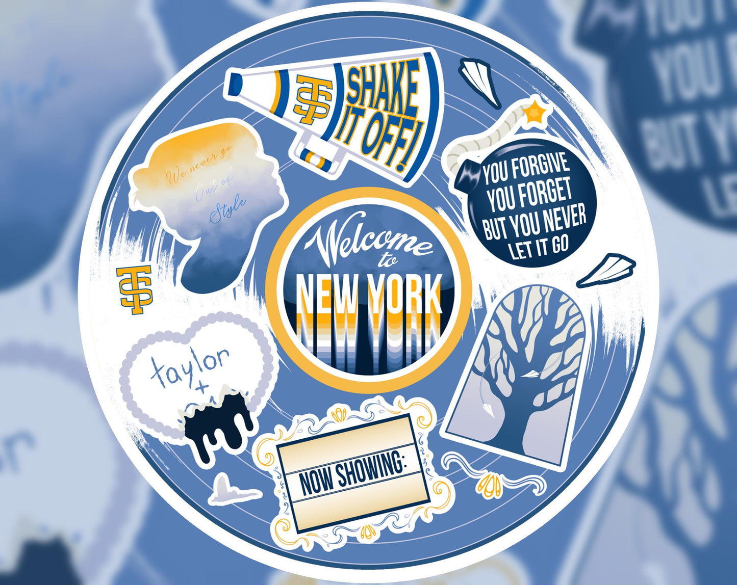 Taylor Swift 1989 Sticker Sheet