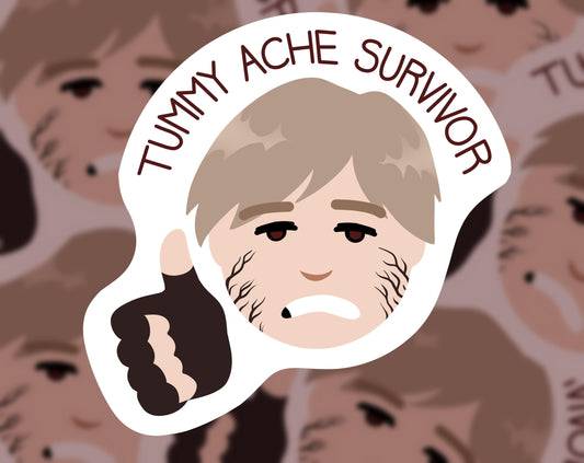 Tummy Ache Survivor Leon S Kennedy Sticker