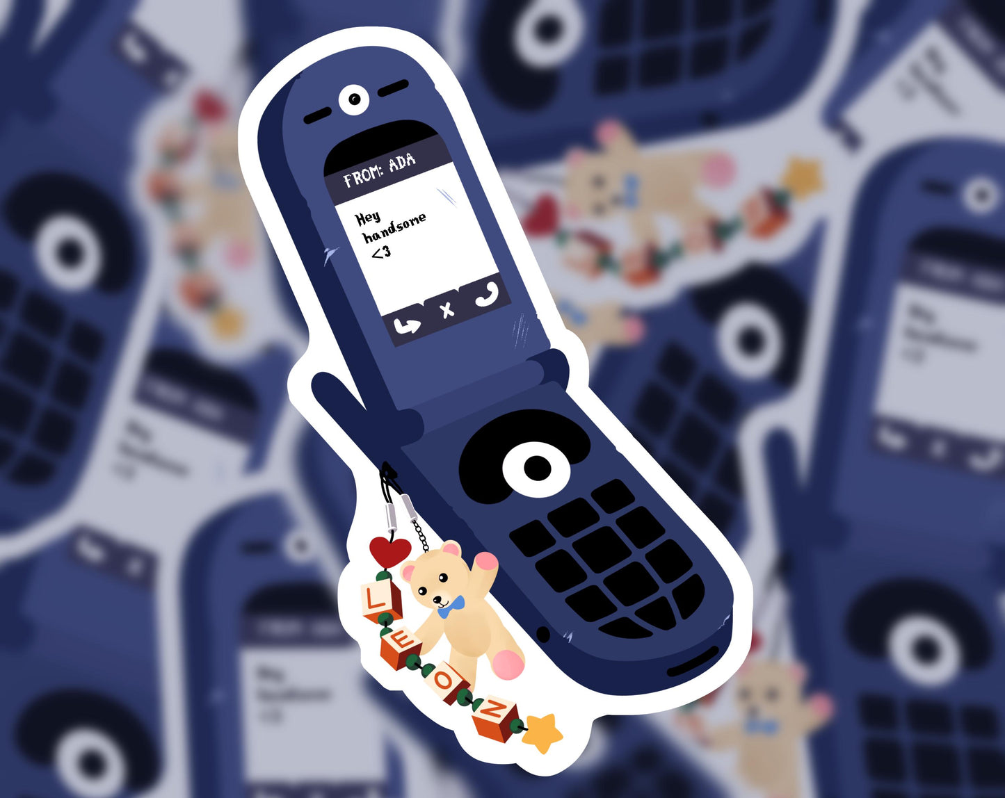 Resident Evil Flip Phone Stickers