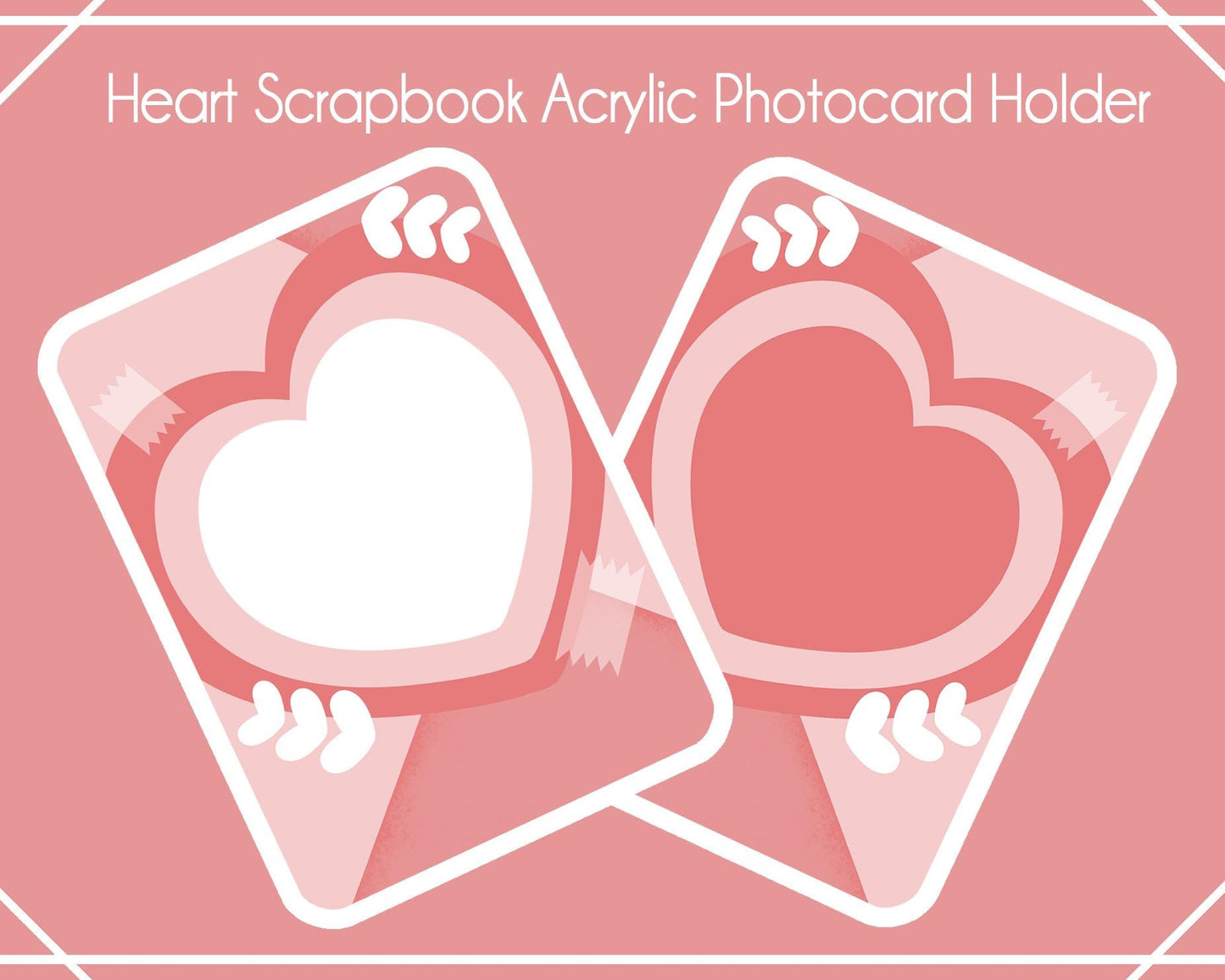 Heart Scrapbook Acrylic Photocard Holder