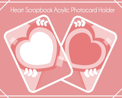 Heart Scrapbook Acrylic Photocard Holder