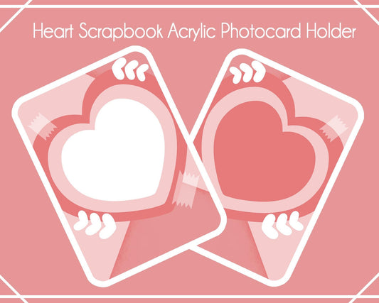 Heart Scrapbook Acrylic Photocard Holder