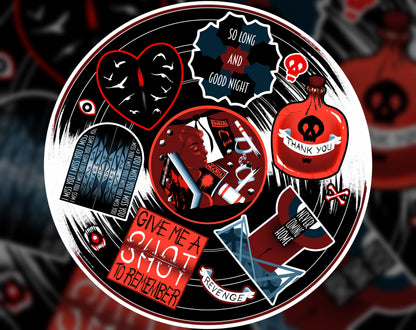 My Chemical Romance Three Cheers for Sweet Revenge Sticker Sheet