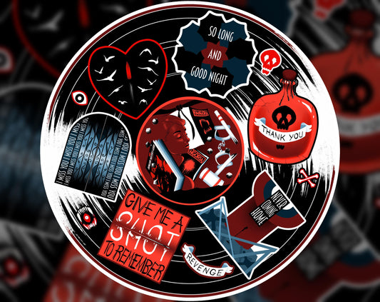 My Chemical Romance Three Cheers for Sweet Revenge Sticker Sheet