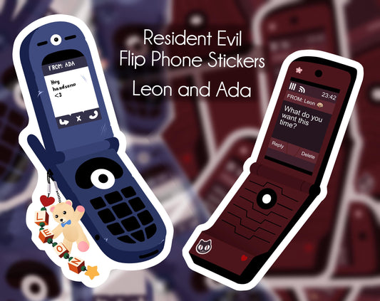 Resident Evil Flip Phone Stickers