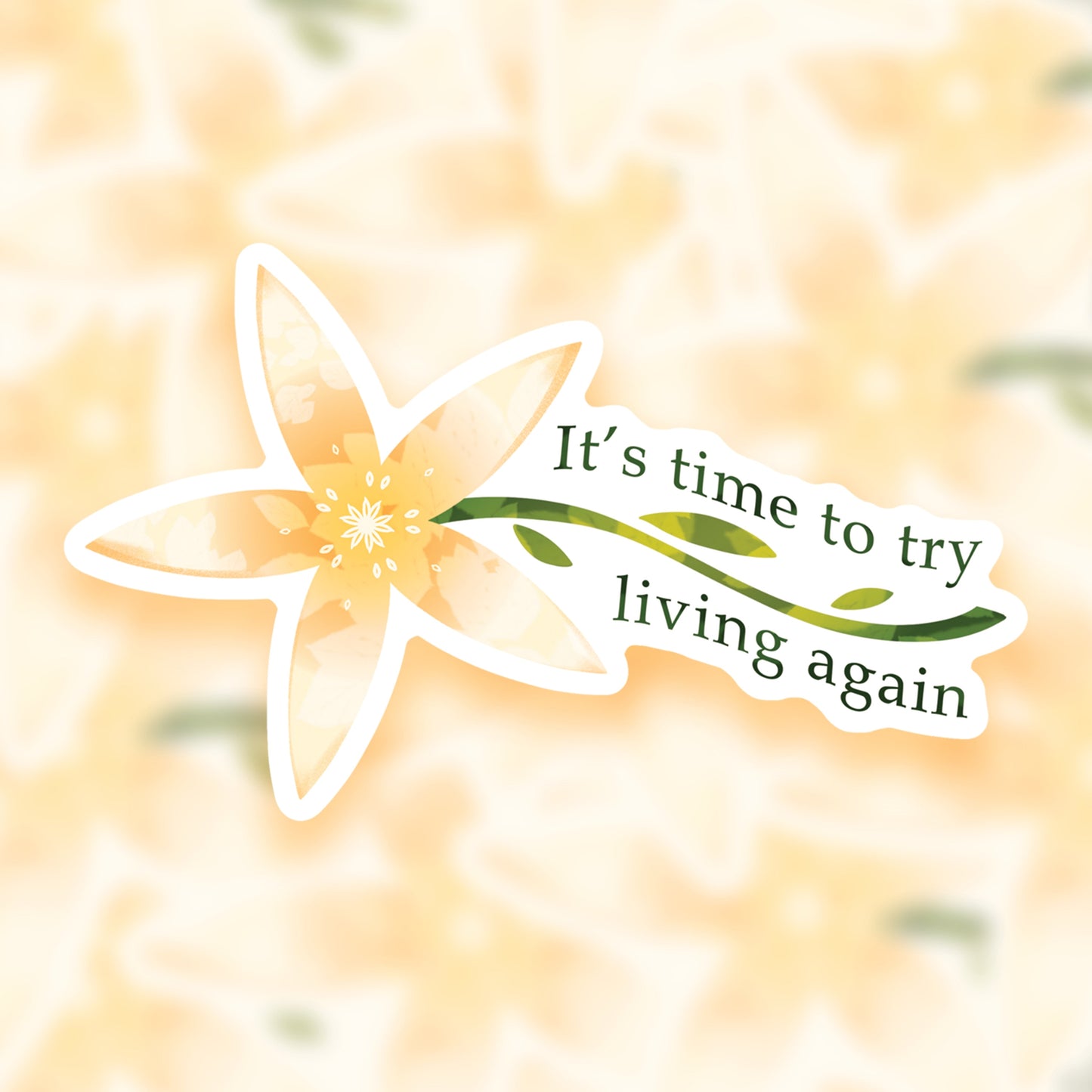 Baldur's Gate 3 Astarion It's Time to Try Living Again Sticker